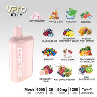 VPRO JELLY- 16ml- 5,000 Puff- recargable