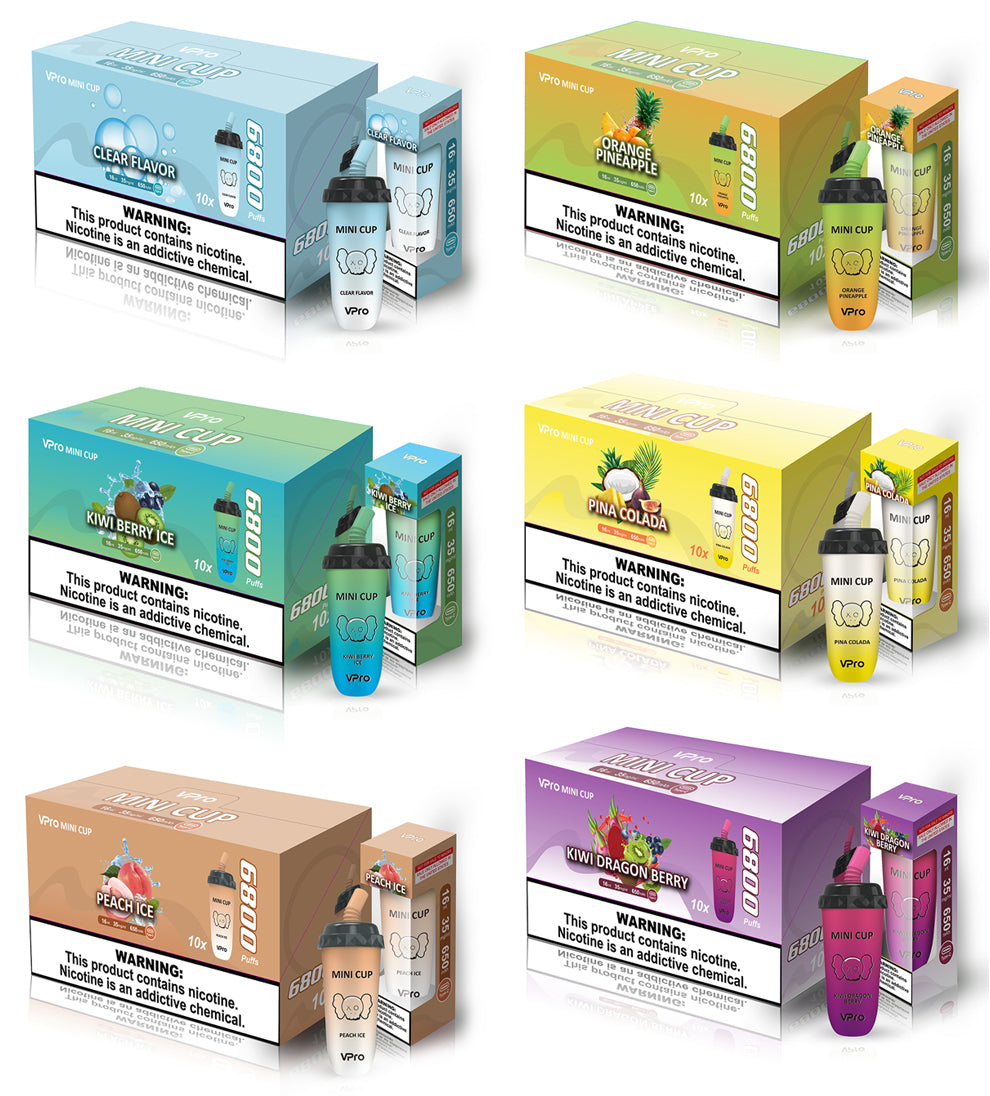 VPro Mini Cup 6800puffs Desechable  3.5%