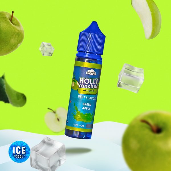 HOLLY RANCHER GREEN APPLE ICE BY JOLLYQUIDS VAPOR