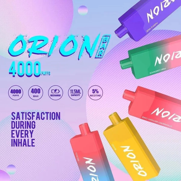 ¡¡PROMOCION!! 3x2 ORION BAR - 4000 PUFFS- 11.5ml - Recargable