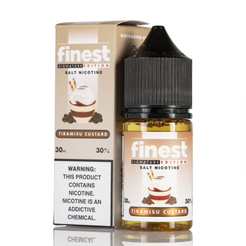 Salt Nic. Tiramisu Custard  / Finest Signature